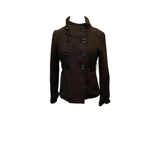 Forever 21 Jackets & Blazers - Forever 21 Black cotton double breasted peacoat Juniors L